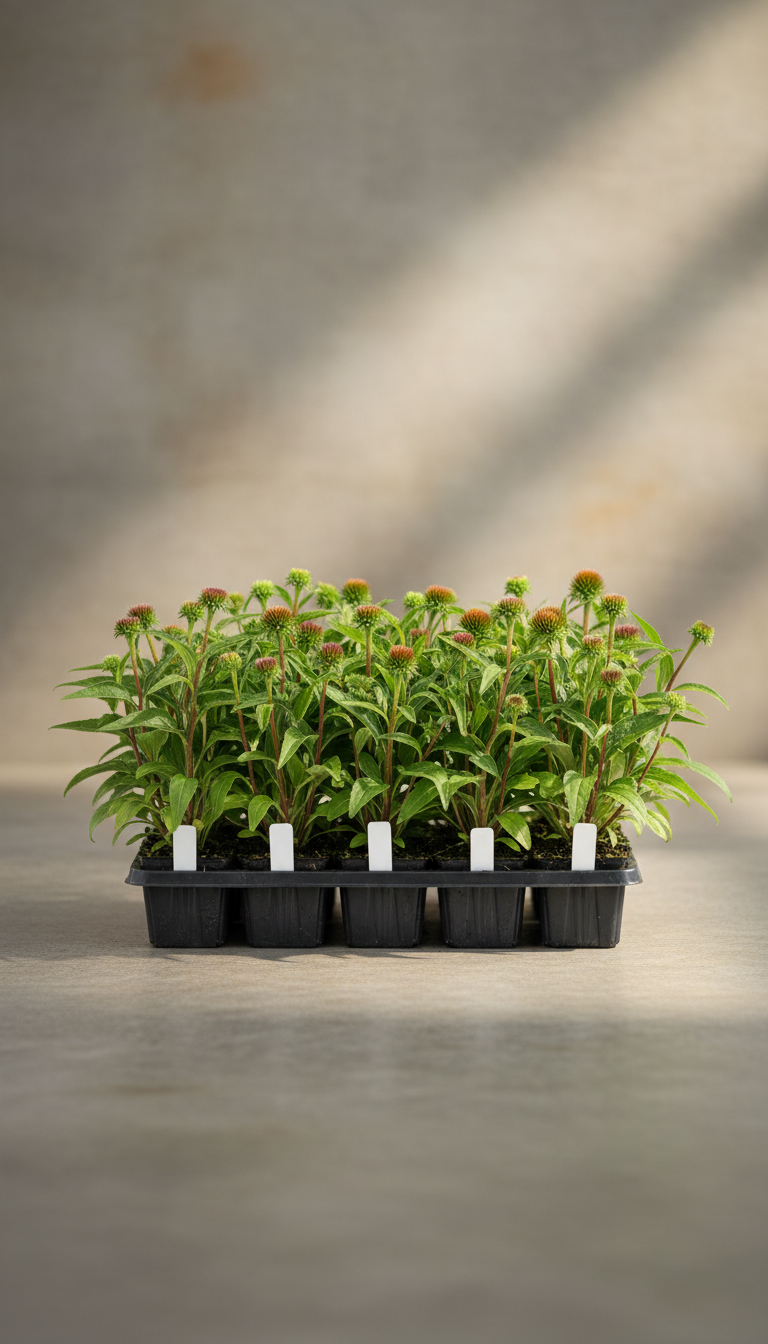 Echinacea purpurea commercial tray