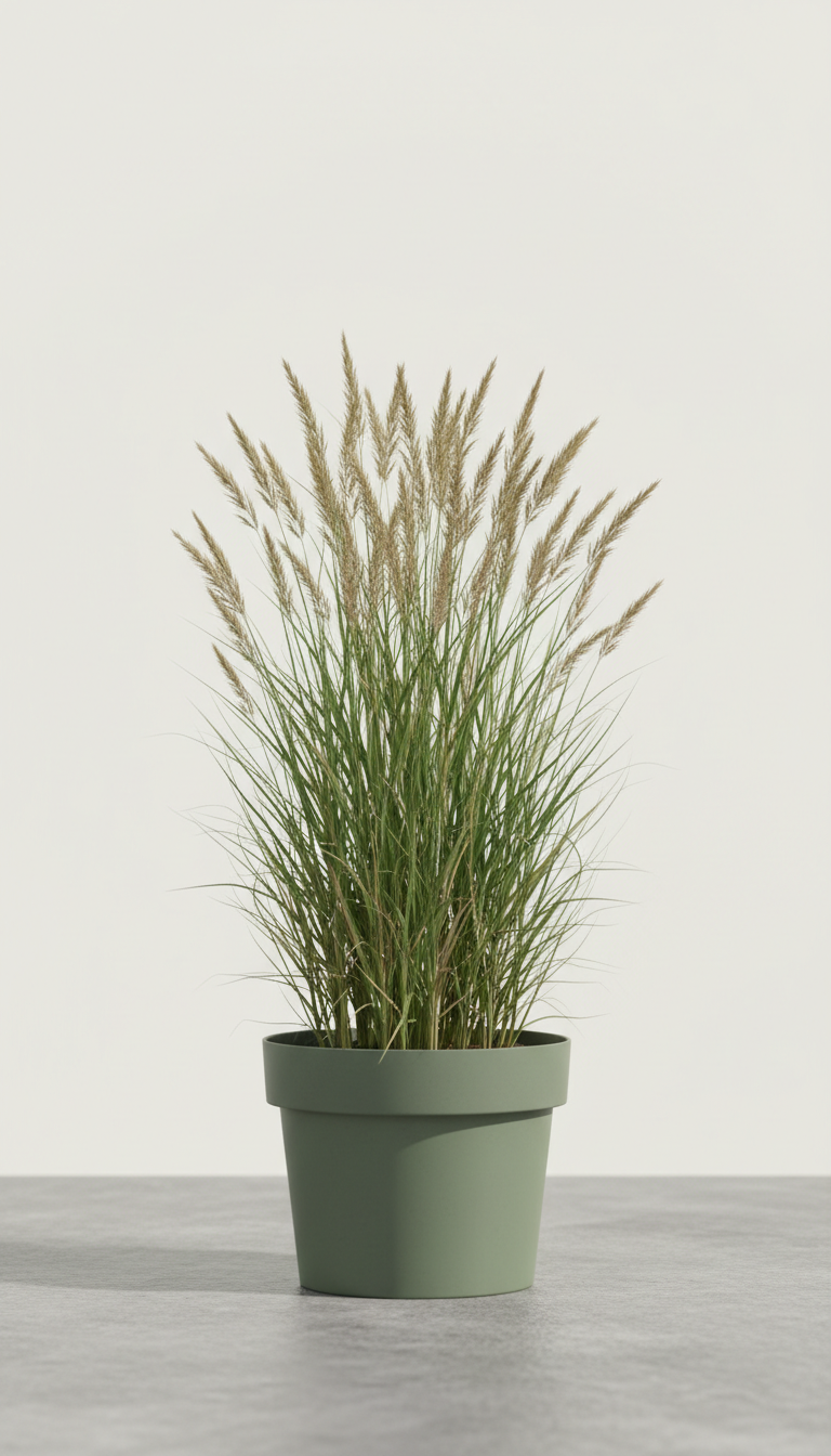 Panicum virgatum labeled pot